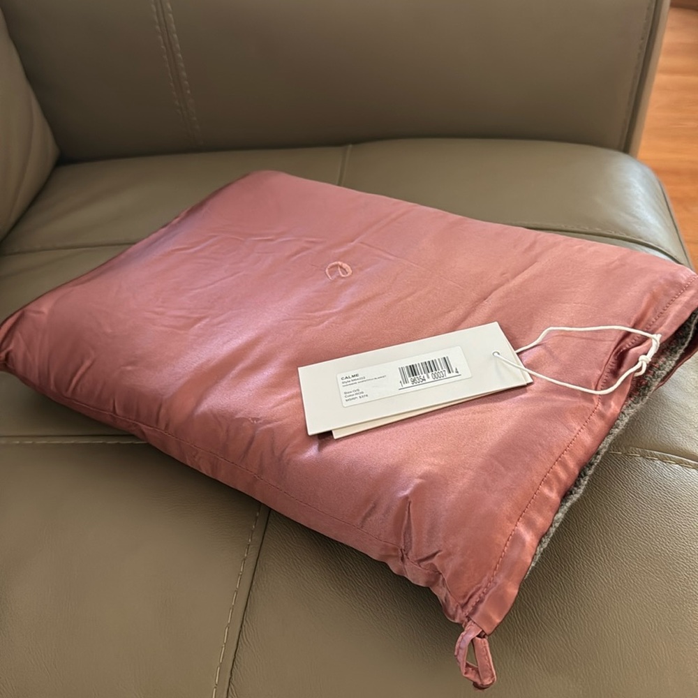 Calme by Johnny Was cashmere blanket in silk case